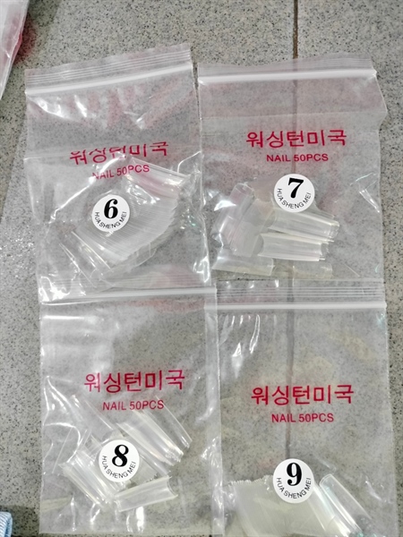MÓNG TÍP (Tay) LẺ SIZE / Vuông Trong