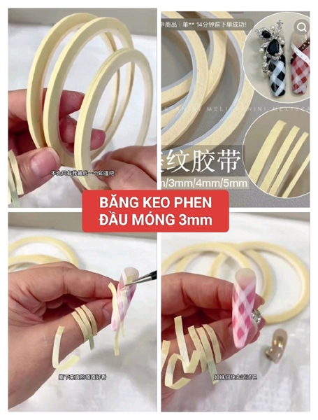 BĂNG KEO LỤA PHEN ĐẦU MÓNG