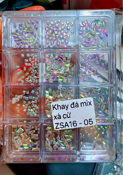 KHAY ĐÁ MIX MÀU XÀ CỪ_600V_12 Ô