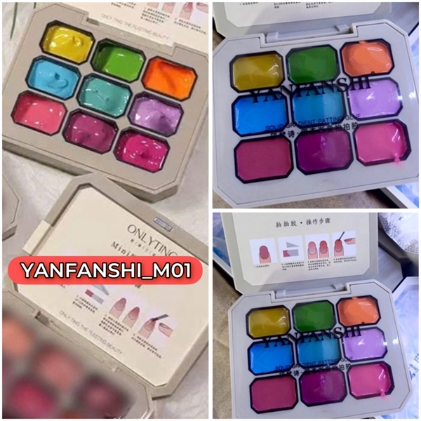 SET GEL DẶM OMBRE_YANFANSHI_M01 (9pcs)