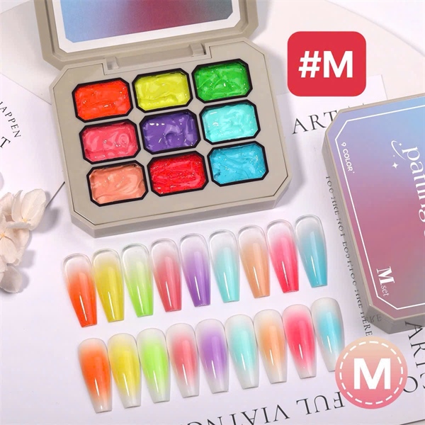 SET GEL DẶM OMBRE_HONEY_#M (9pcs)