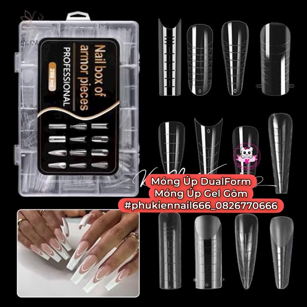 MÓNG ÚP DualForm, MÓNG ÚP GEL GÔM_PRO 288pcs